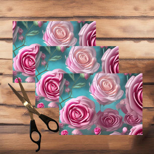 Gorgeous rose pattern in vintage look    tissue paper