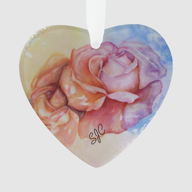 GORGEOUS ROSES VALENTINE ORNAMENT (Front)