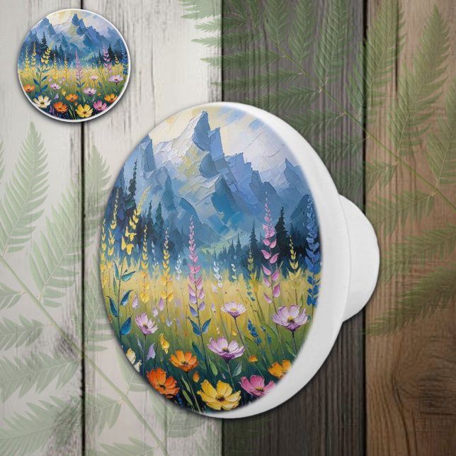 Gorgeous Scenic Watercolor Ceramic Knob (Creator Uploaded)
