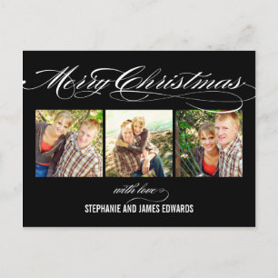 Gorgeous Script Christmas Photo Card
