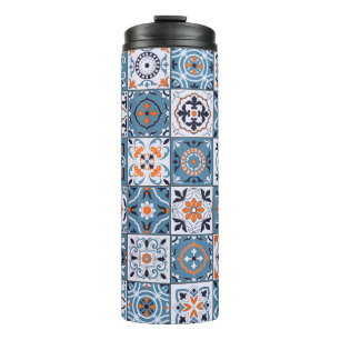Gorgeous seamless pattern in a fashionable colour thermal tumbler