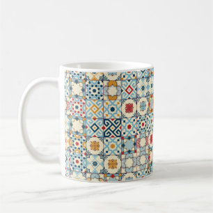 Gorgeous seamless pattern white colourful Moroccan Coffee Mug