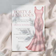 Gorgeous Shimmer Dress 40th Birthday Party