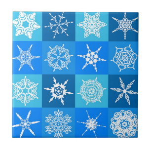 GORGEOUS SNOWFLAKES CERAMIC TILE
