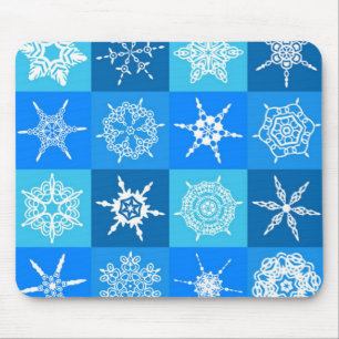 GORGEOUS SNOWFLAKES MOUSE PAD