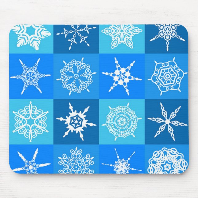 GORGEOUS SNOWFLAKES MOUSE PAD (Front)