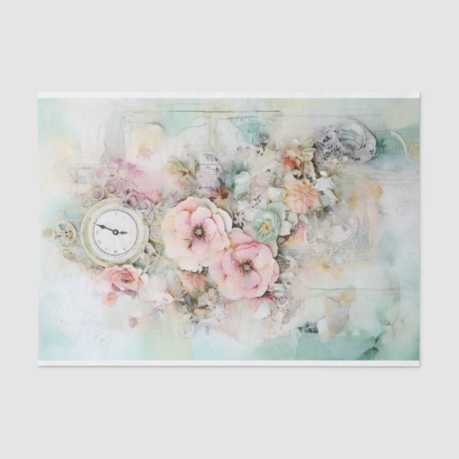 Gorgeous, soft pastel mixed media tissue paper (Front)