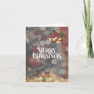 Gorgeous Sparkling Christmas Tree Christmas Card♡ Holiday Card