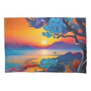 Gorgeous Sunrise over pond Pillowcase