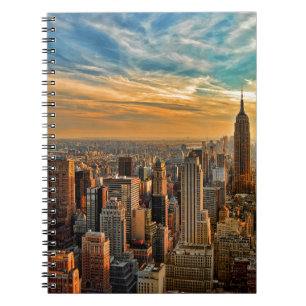 Gorgeous Sunset in Manhattan, New York City Notebook