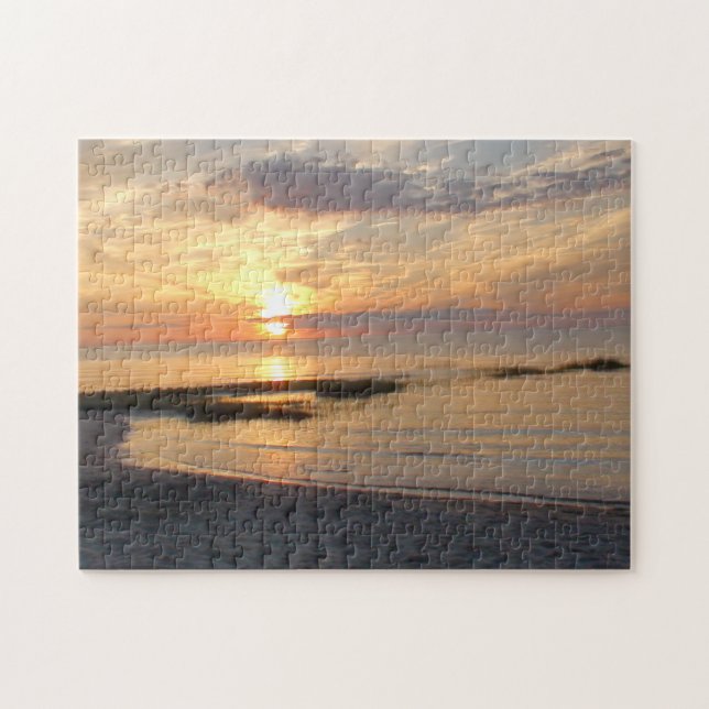Gorgeous Sunset over Cape Cod Beach Puzzle (Horizontal)