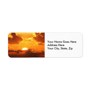 Gorgeous Sunset Return Address Label