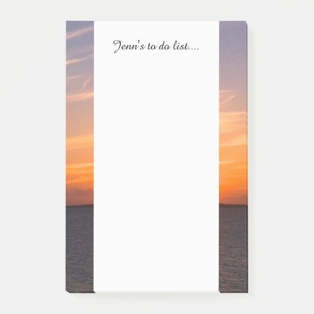 Gorgeous Sunset | Turks and Caicos Photo Post-it Notes (Front)