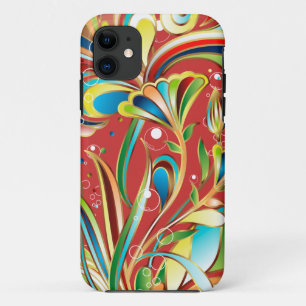 Gorgeous Swirling Flowers iPhone 11 Case