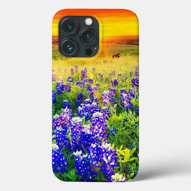 Gorgeous Texas bluebonnets  Case-Mate iPhone Case (Back)