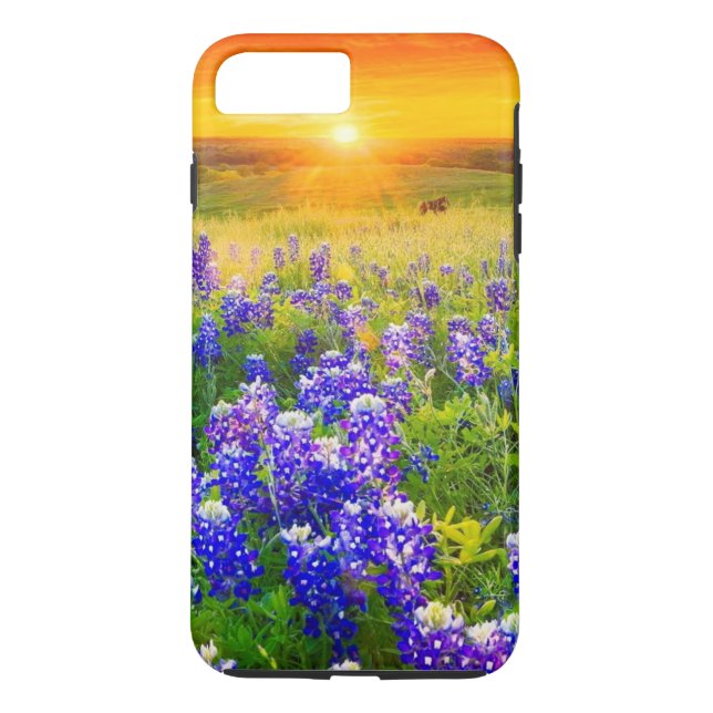 gorgeous Texas bluebonnets Case-Mate iPhone Case (Back)