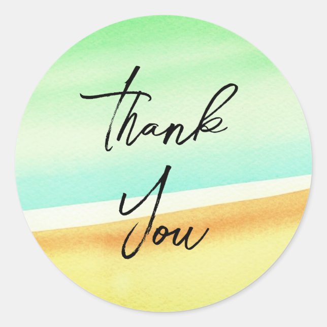 Gorgeous thank you stickers (Front)
