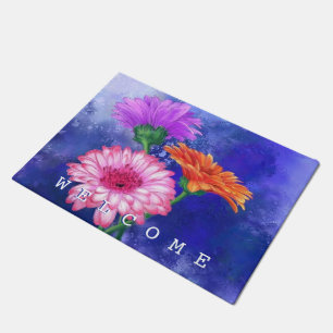 Gorgeous Three Colour Gerberas - Welcome Doormat
