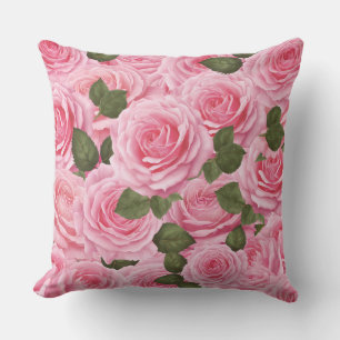 Gorgeous Tiffany Roses Throw Pillow