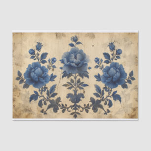 Gorgeous Toile de Jouy on aged  Tissue Paper