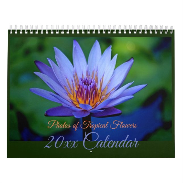 Gorgeous Tropical Flowers Calendar (Cover)