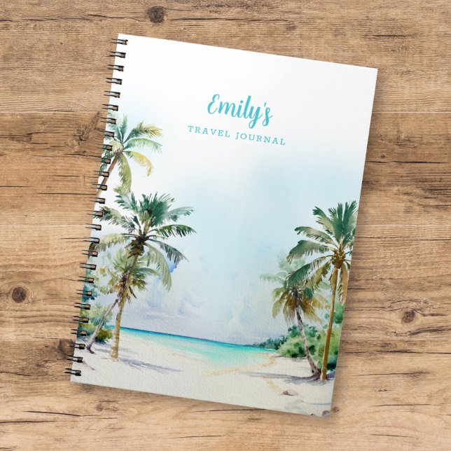 Gorgeous Tropical Island Beach w/ Name Notebook (Creator Uploaded)