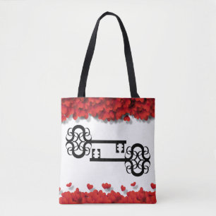 Gorgeous Victorian Keys Glamourous Hearths Tote Bag