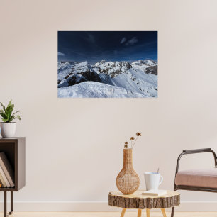 Gorgeous view from mountain Viševnik, Slovenia Poster