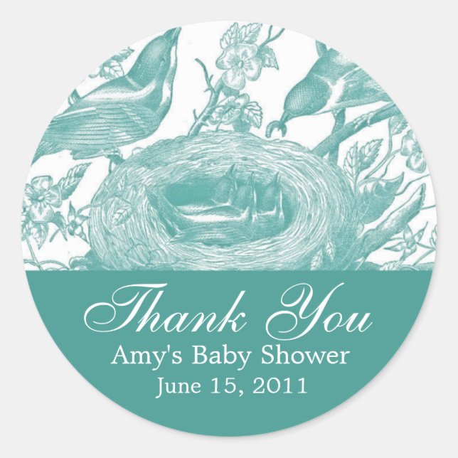 Gorgeous Vintage Birds and Florals Stickers (Front)