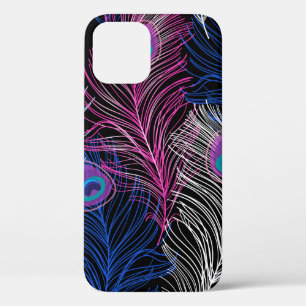 Gorgeous Vintage pattern of peacock feathers on a iPhone 12 Case