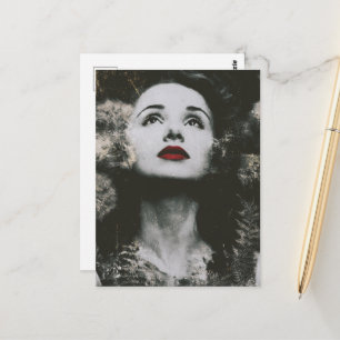 Gorgeous Vintage Woman Faux Vintage Photography Postcard