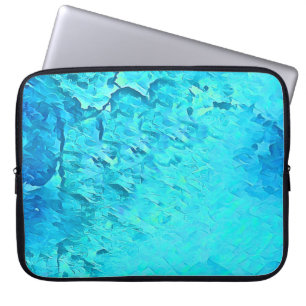 Gorgeous Watercolor Tropical Ocean Theme Design Laptop Sleeve