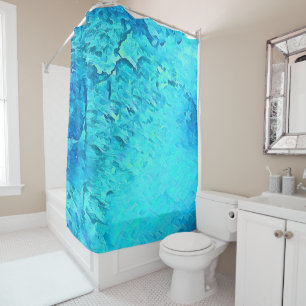 Gorgeous Watercolor Tropical Ocean Theme Design  Shower Curtain