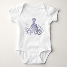 Gorgeous watercolour octopus minimalistic