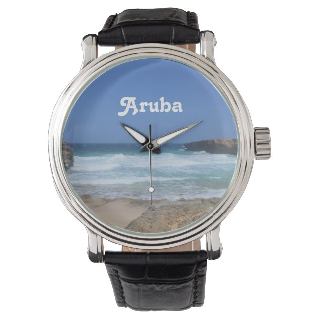 Gorgeous Waves Crashing in Aruba Watch (Front)