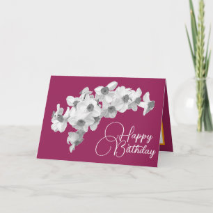 Gorgeous White Daffodils Pretty Bouquet Birthday Card