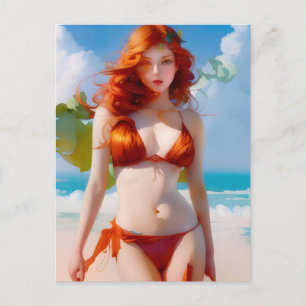 Gorgeous Woman in a Bikini  Postcard