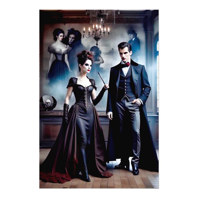 Gorgeus Victorian Vampires Photo Print (Front)