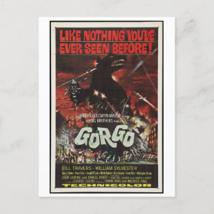 Gorgo 1961 Sci Fi Horror Film Retro Postcard