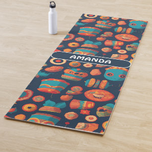 Gorgon Retro Colourful Personalised Pattern Yoga Mat