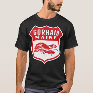 Gorham Maine Retro Shield Red T-Shirt