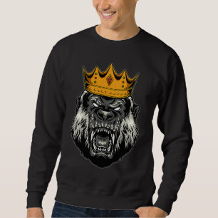 Gorilla Alpha  Ape Wildlife  Ape Gorilla Animal Ki Sweatshirt