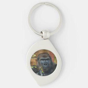 Gorilla And His Berries Key Ring