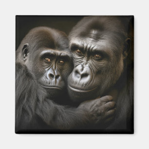 Gorilla Ape Animal Wild Beauty Freedom Wilderness Magnet