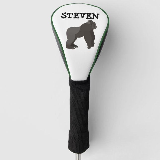 GORILLA APE FUNNY PERSONALIZED GOLF HEAD COVER (Front)