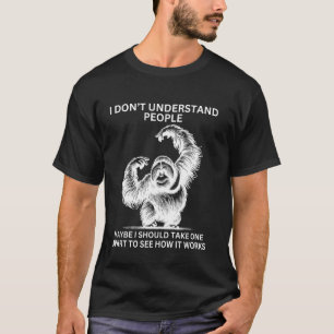 Gorilla Ape Misunderstood Funny Sarcastic Monkey T-Shirt