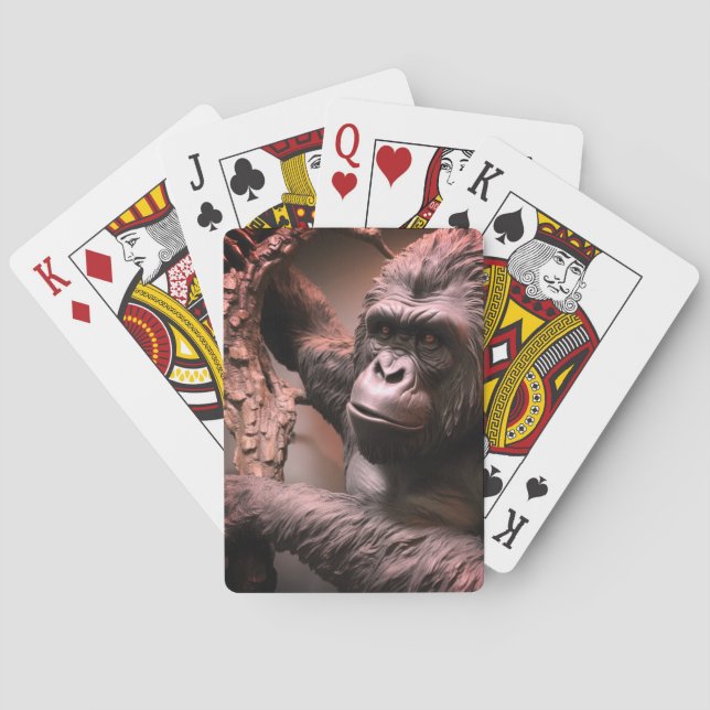 Gorilla Art Playing Cards (Back)