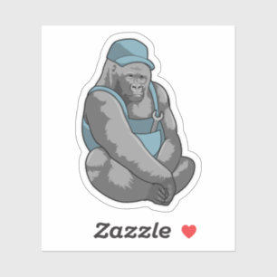 Gorilla as Craftsman with Wrench