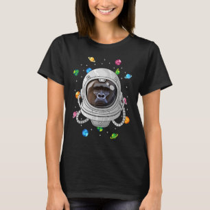 Gorilla Astronaut Animal Deep In Space Cosmic Univ T-Shirt