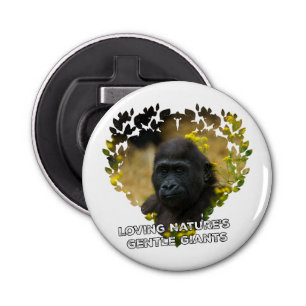 Gorilla Baby - Loving Nature's Gentle Giants Bottle Opener